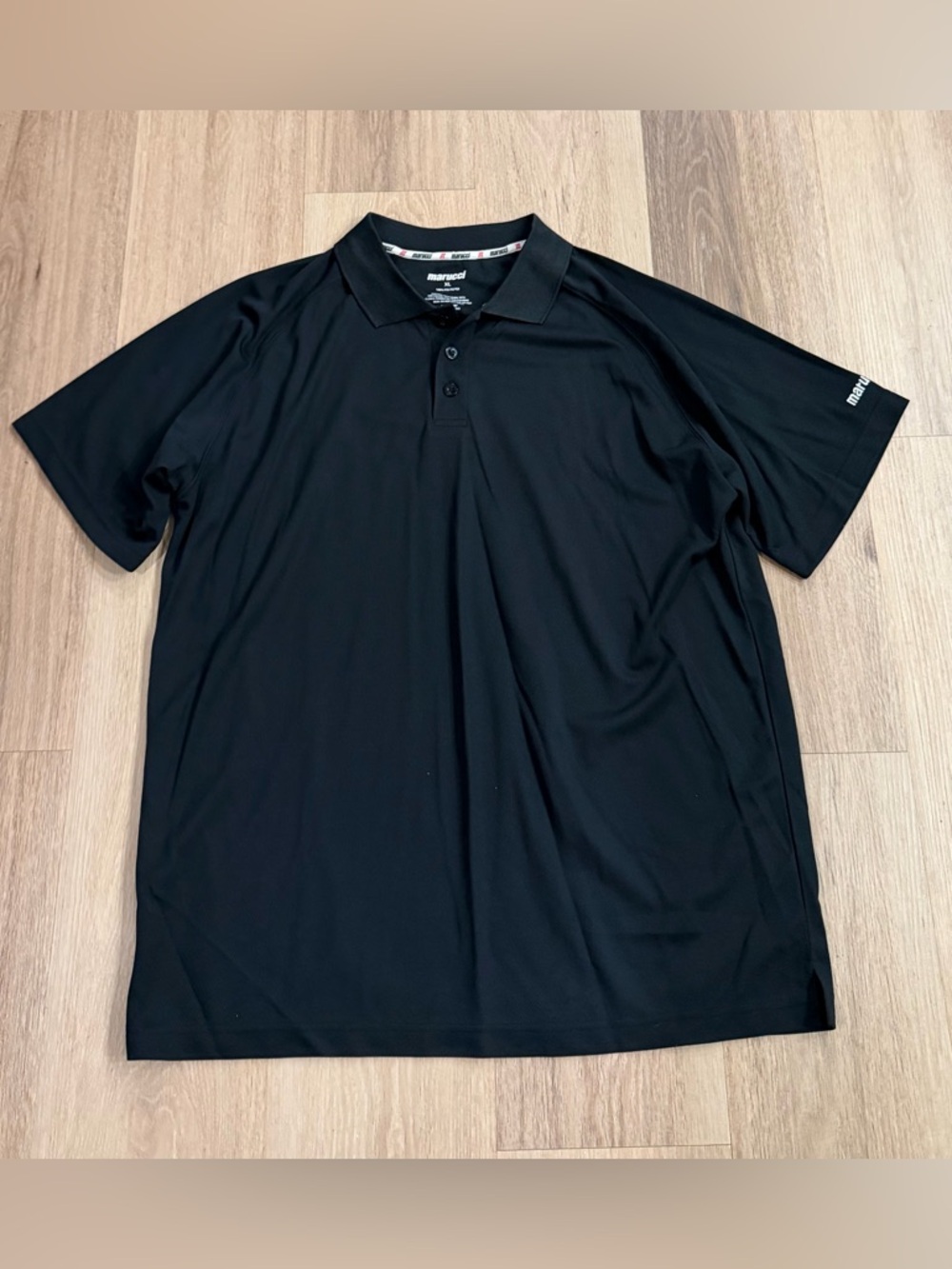 Marucci Men's Black Comfortable Performance Polo size XL 100% Polyester